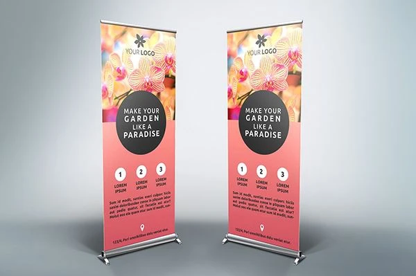 Solvent Printing Grey Back Pop-up Fabric